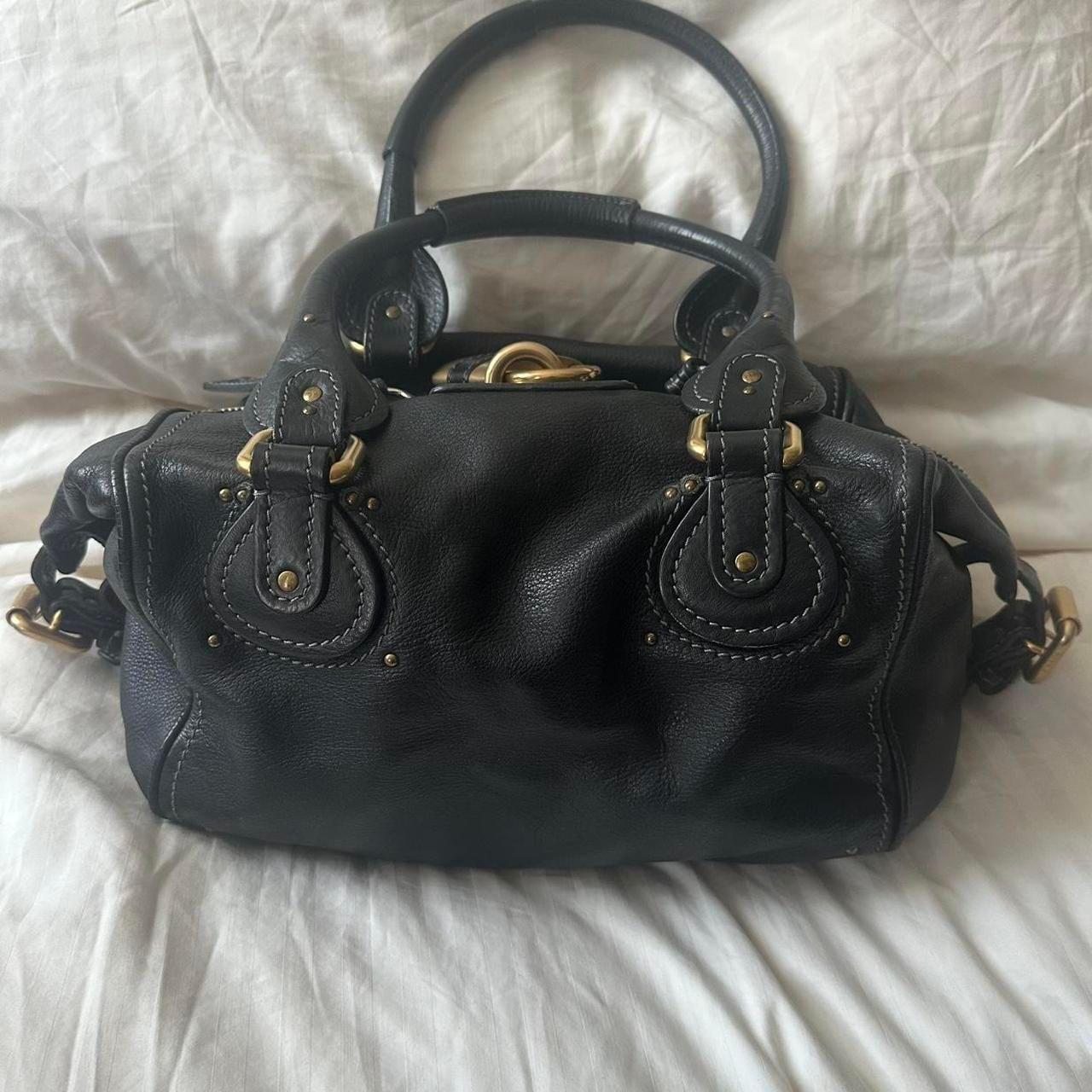 Vintage Chloé Paddington Bag – Black Leather with Gold Hardware (2000s/2010s)