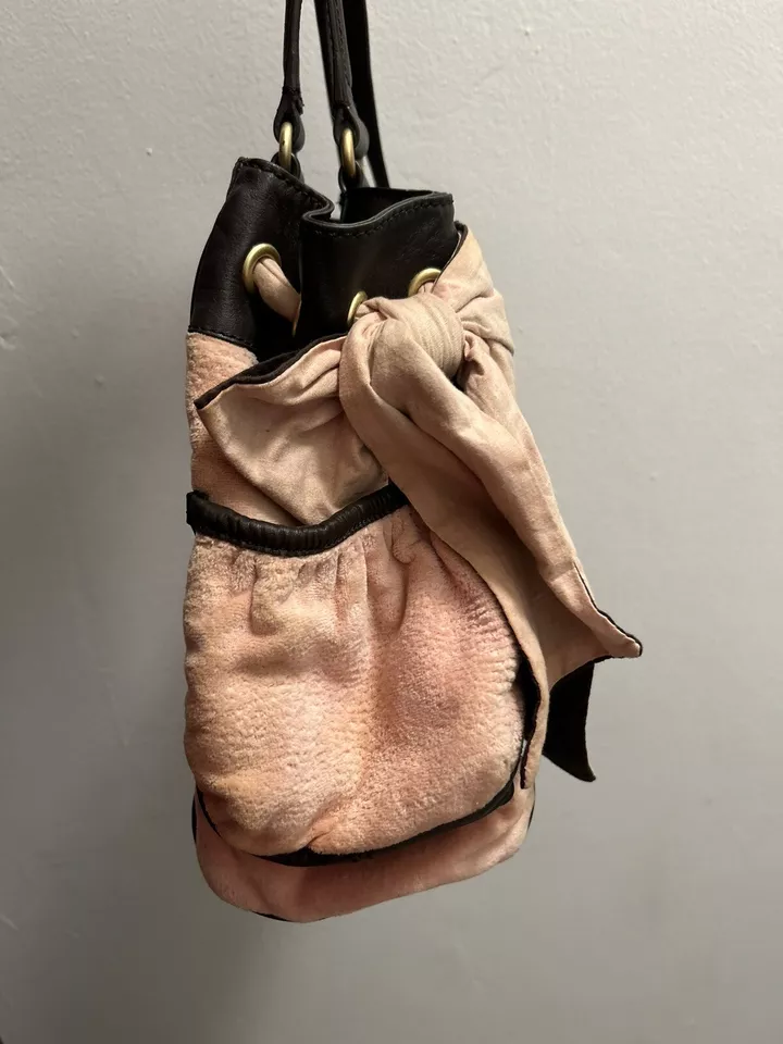 Vintage Juicy Couture Pink Velour Daydreamer Bag Purse Scottie Dog Y2K