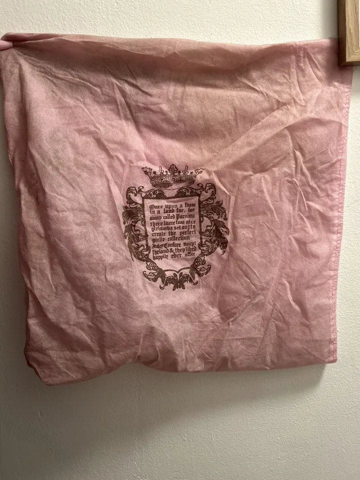 Vintage Juicy Couture Pink Velour Daydreamer Bag Purse Scottie Dog Y2K