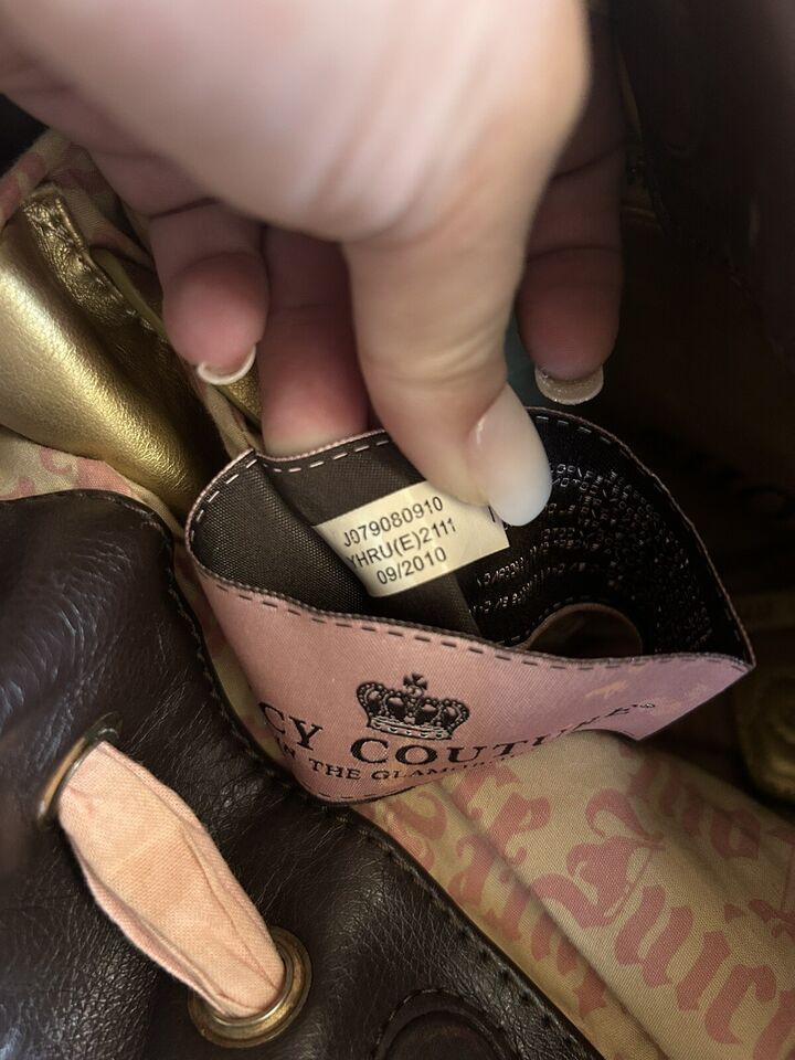 Vintage Juicy Couture Pink Velour Daydreamer Bag Purse Scottie Dog Y2K