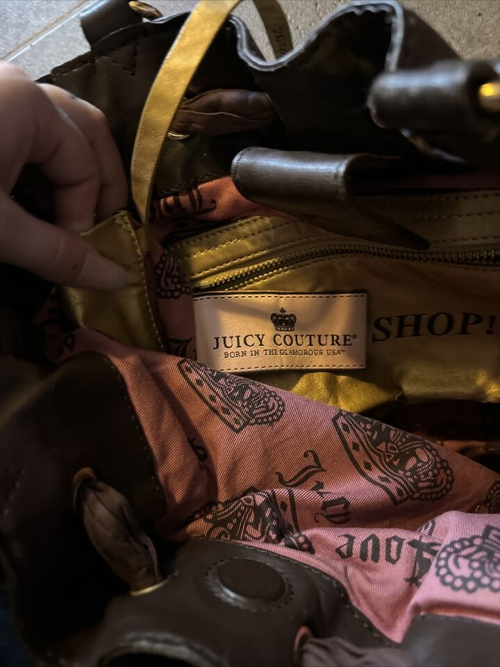 Vintage Juicy Couture Velour Handbag Purse Y2K