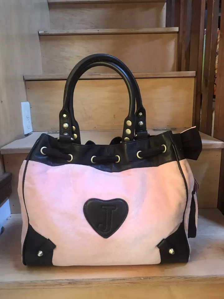 Vintage Juicy Couture Scotty Embroidered Daydreamer Bag Tote Excellent Cond