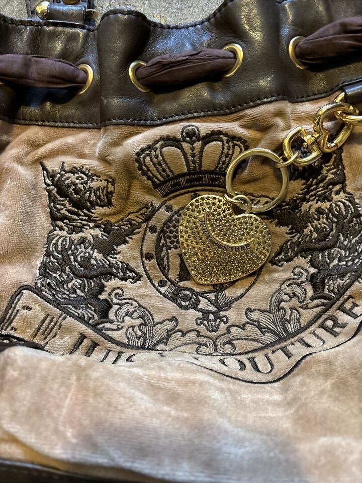 Vintage Juicy Couture Velour Handbag Purse Y2K