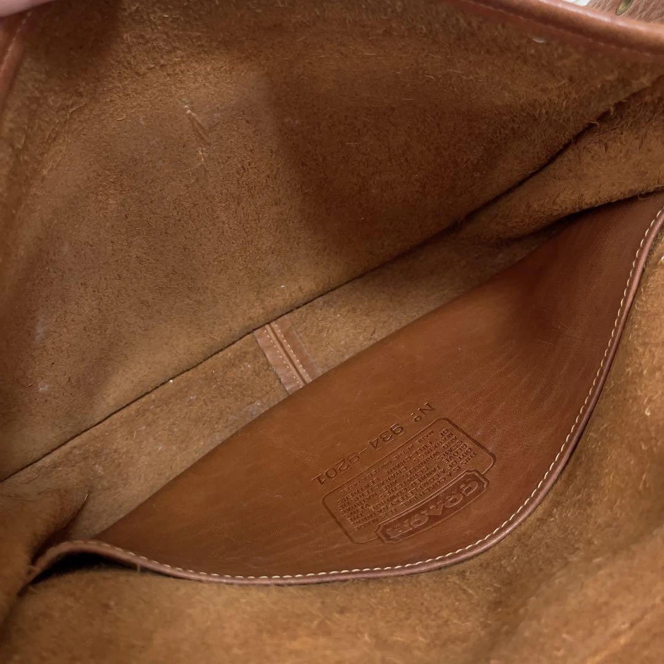 Vintage Coach Double Pocket Saddle Bag