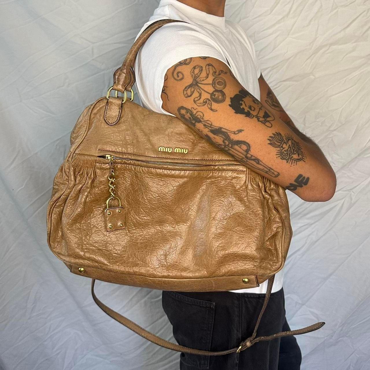 Vintage Miu Miu Nappa Leather Mini Charm Bag – 2010s