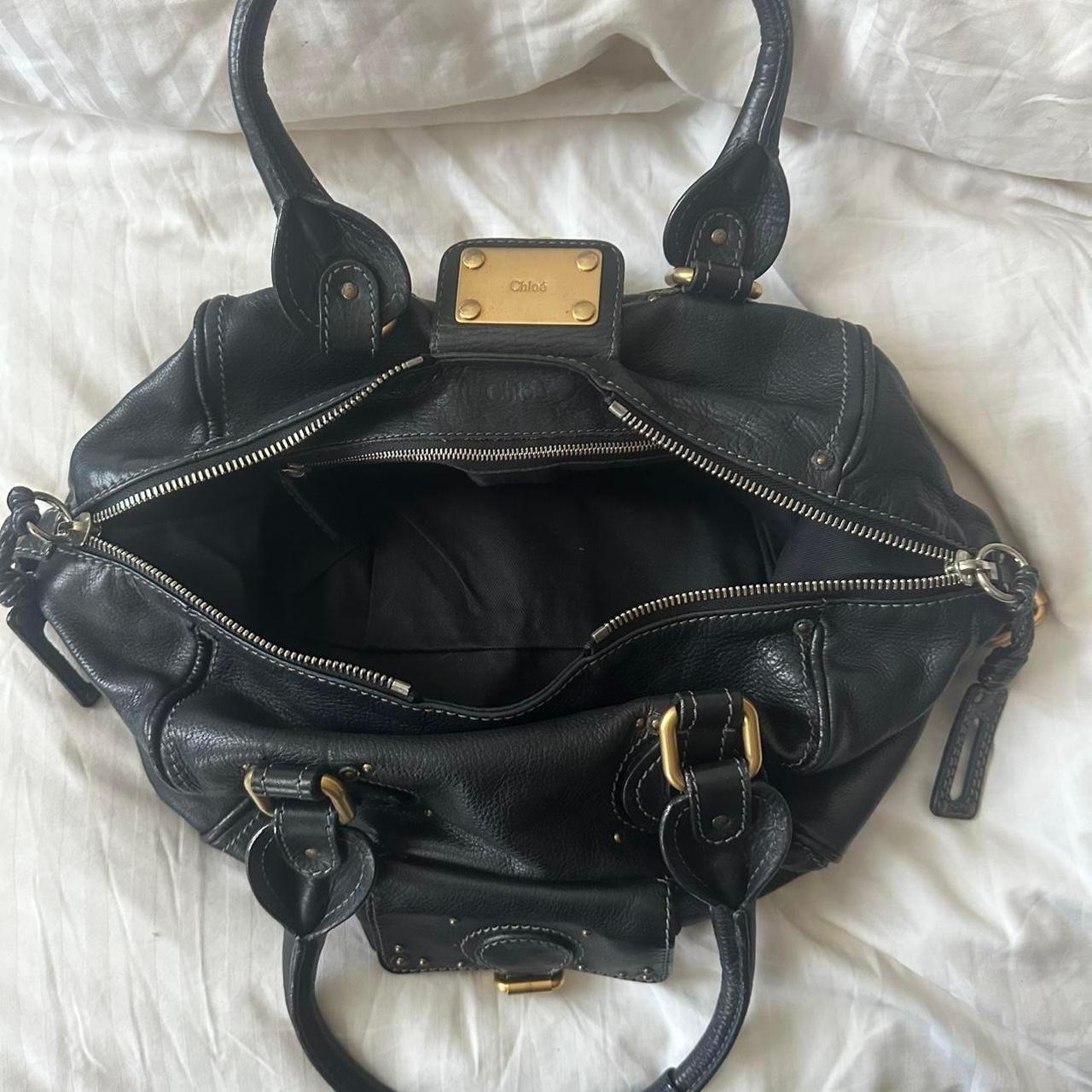 Vintage Chloé Paddington Bag – Black Leather with Gold Hardware (2000s/2010s)