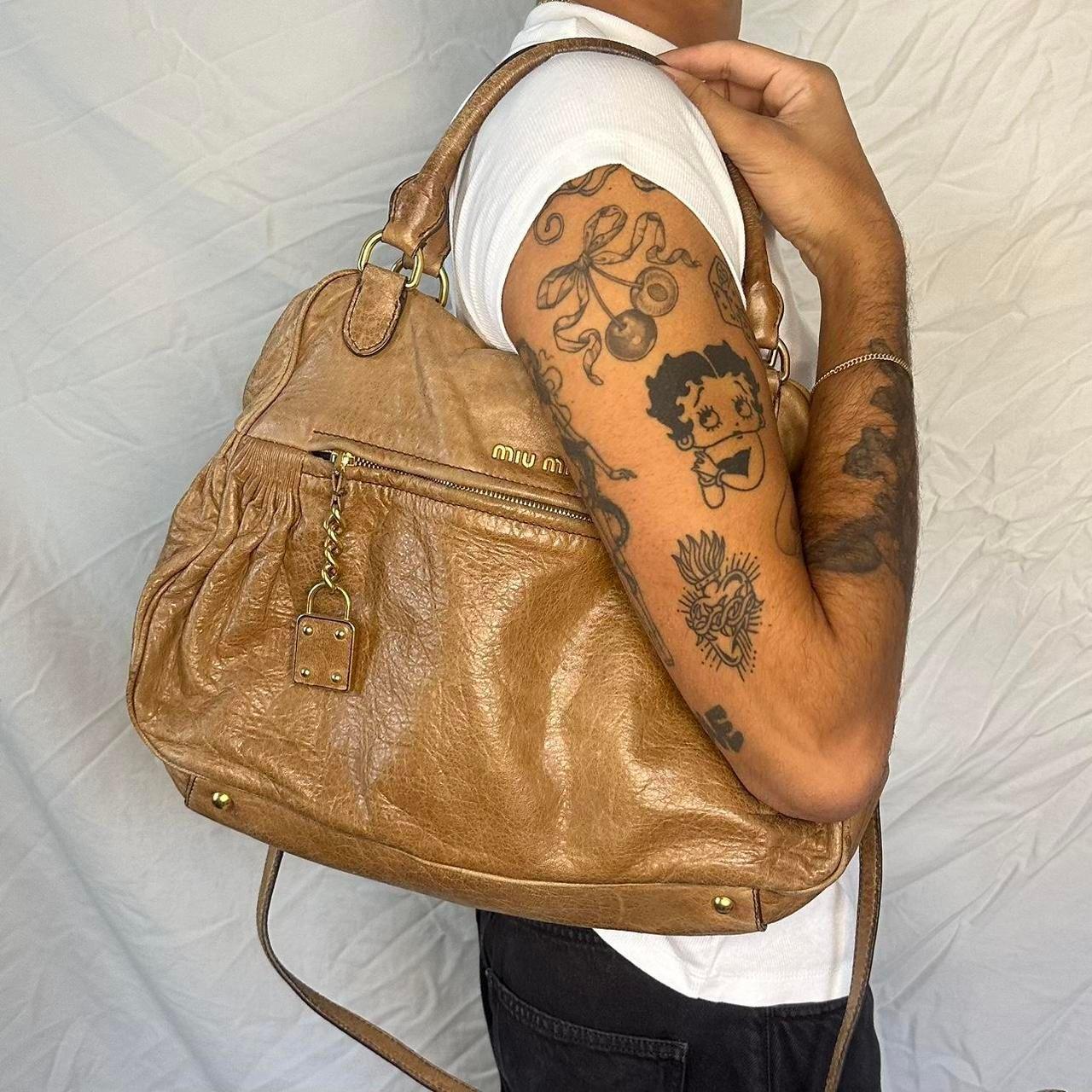 Vintage Miu Miu Nappa Leather Mini Charm Bag – 2010s
