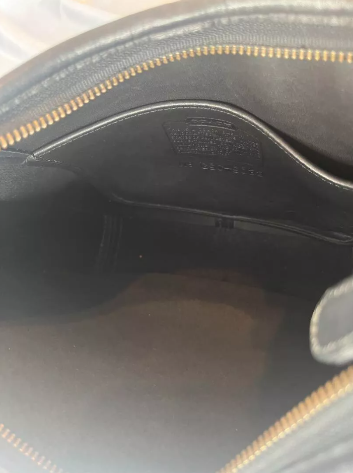 Vintage Coach C8C 9033 Black Leather Ergo