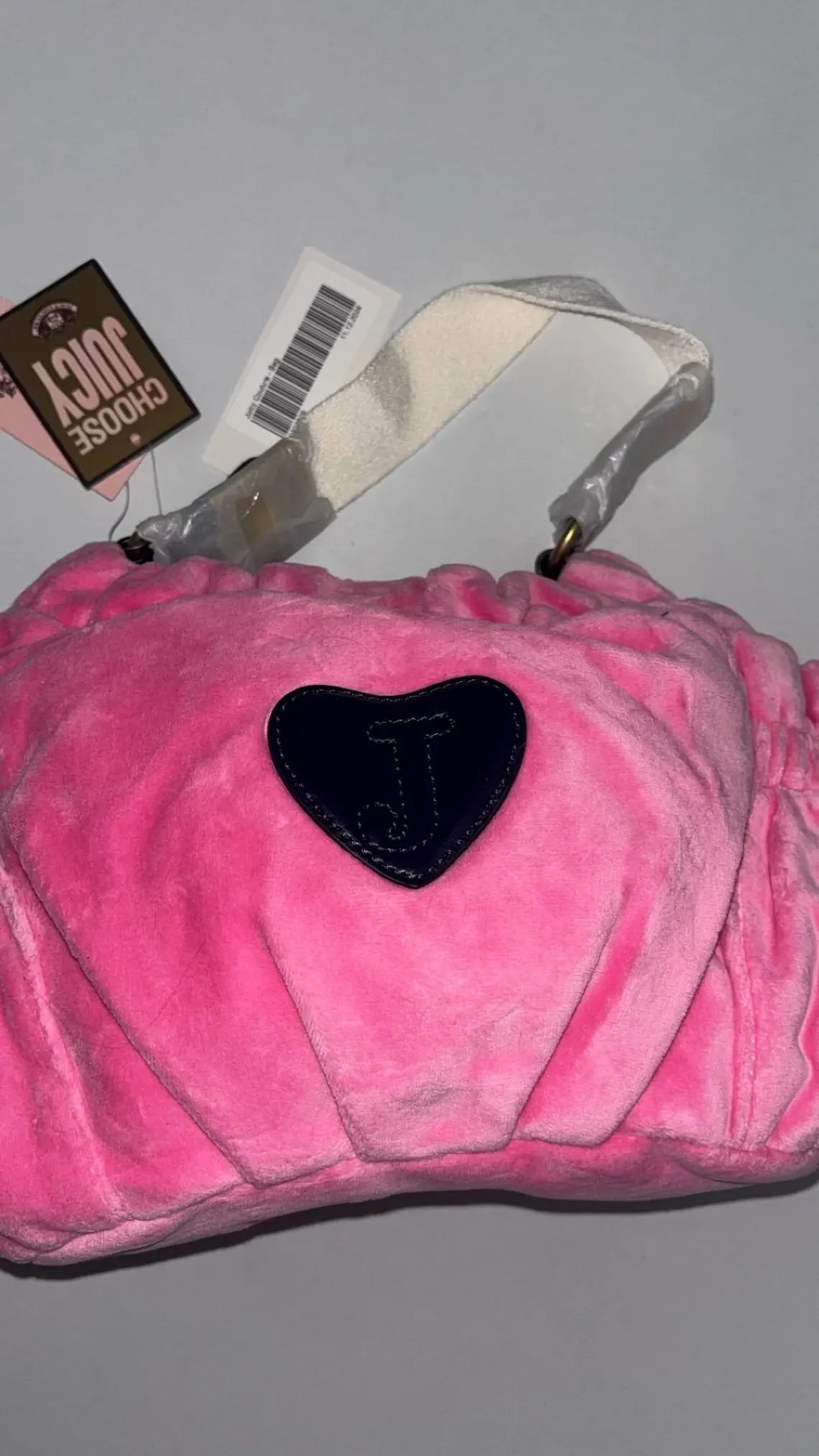 Vintage Juicy Couture Y2K Pink Velour Bag