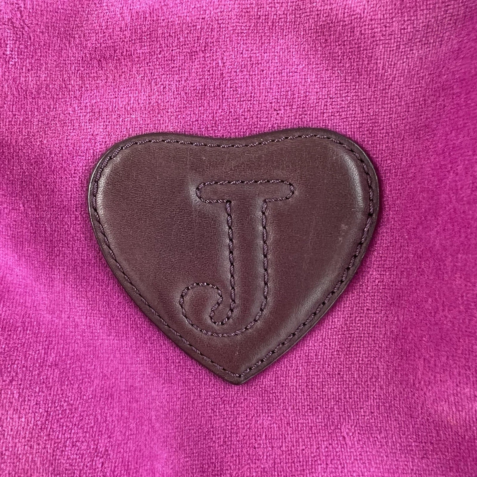 RARE Vintage JUICY COUTURE Y2K Daydreamer Black Velour Bag Royal Purple