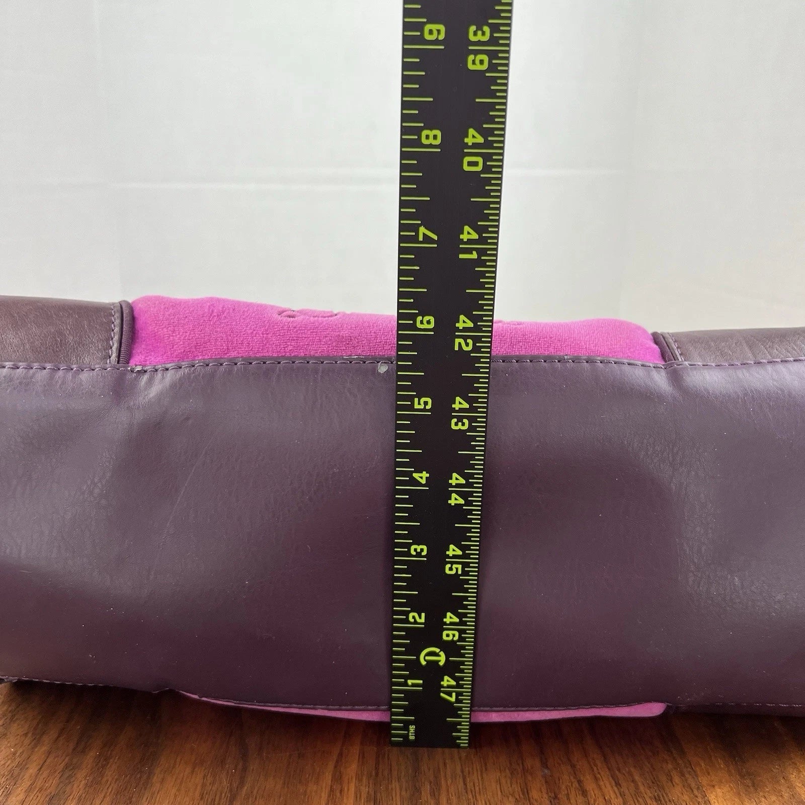 RARE Vintage JUICY COUTURE Y2K Daydreamer Black Velour Bag Royal Purple