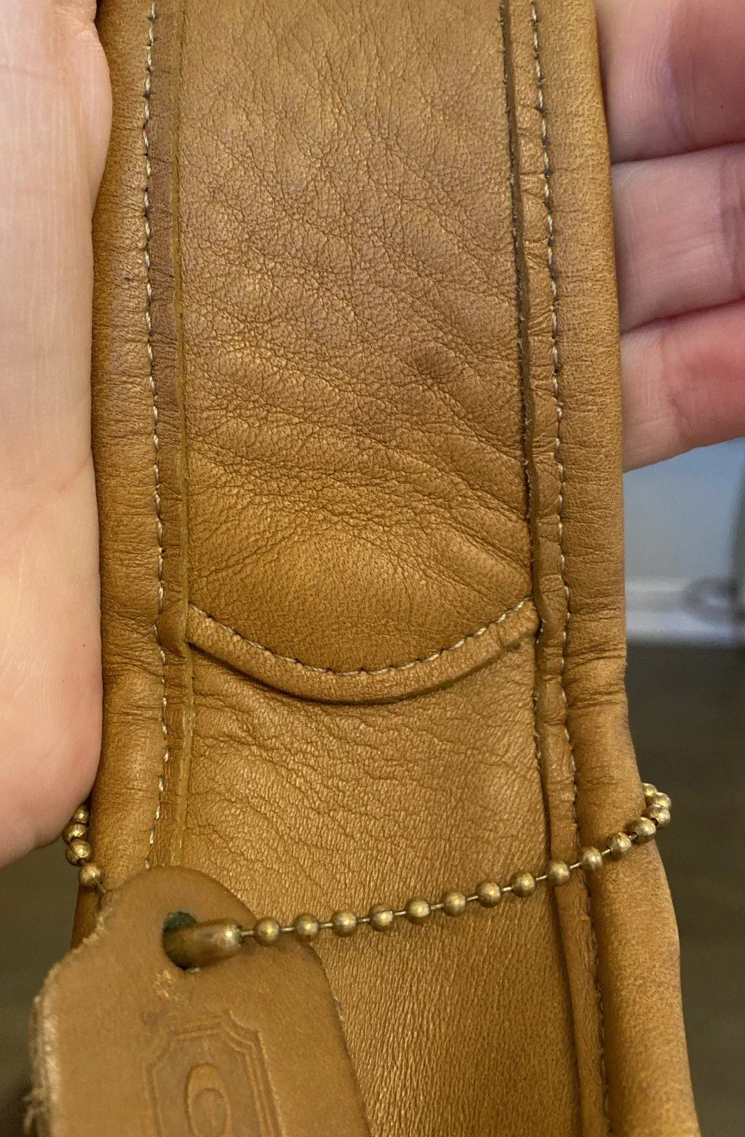 RARE Vintage Coach Ergo Flap 9034 Brown Glove Tanned Leather Excellent Condition