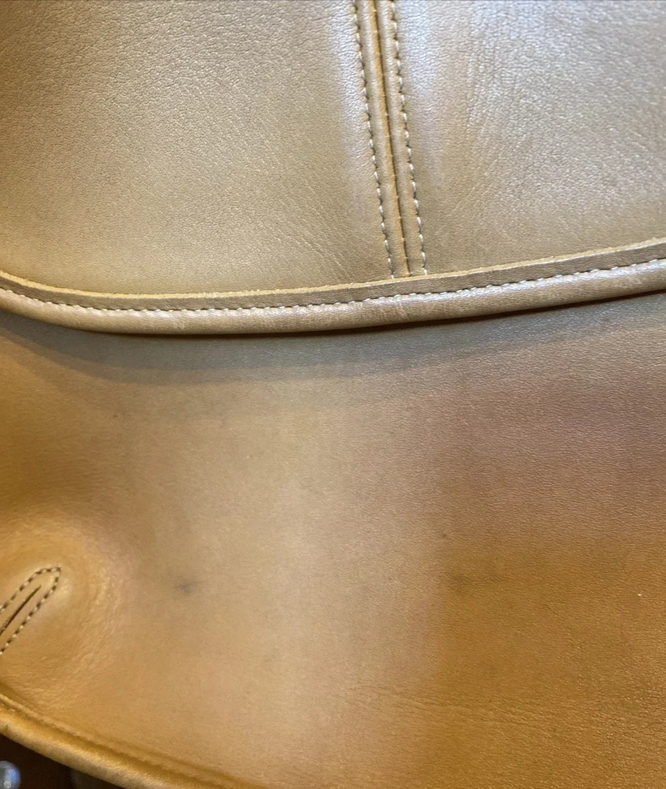 RARE Vintage Coach Ergo Flap 9034 Brown Glove Tanned Leather Excellent Condition